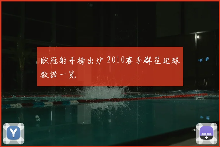 欧冠射手榜出炉 2010赛季群星进球数据一览